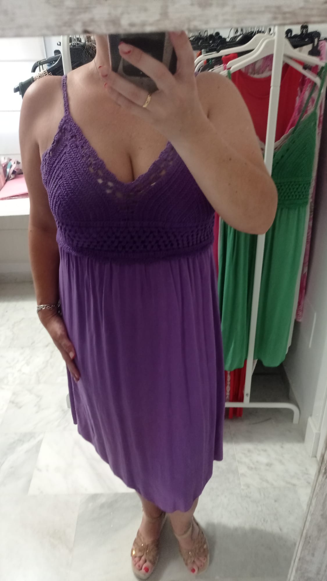 Vestido combinado